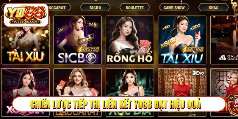 Chiến lược tiếp thị liên kết YO88 đạt hiệu quả